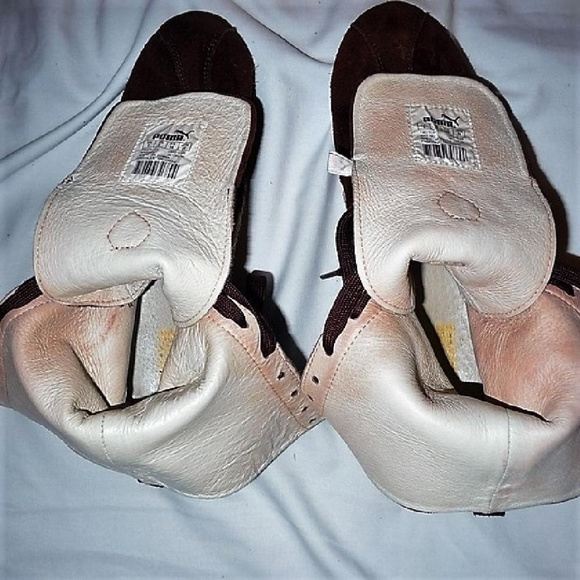 Puma LIMITED EDITION 2004 Olympics "RING"  Brown Suede Boxing Boots Size 6 RARE! - Picture 7 of 8